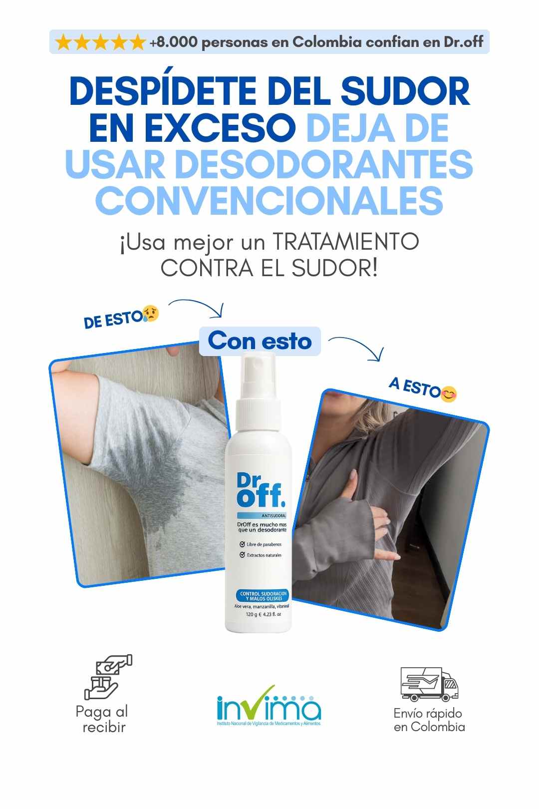 DrOFF🧑⚕️Tratamiento médico contra el sudor