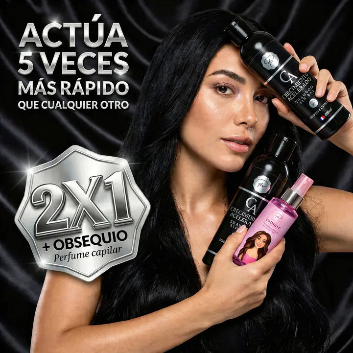Shampoo Crecimiento Acelerado + Obsequio (Perfume Capilar)